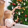 image:imageSumind 12 Pcs Christmas Angel Ornaments Clear Glass Hanging Tree Decor