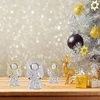 image:imageSumind 12 Pcs Christmas Angel Ornaments Clear Glass Hanging Tree Decor