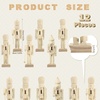 image:imageSumind 12 Pieces Christmas Unfinished Nutcracker Wooden Nutcracker 5 Inch12