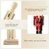 image:imageSumind 12 Pieces Christmas Unfinished Nutcracker Wooden Nutcracker 5 Inch12