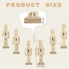 image:imageSumind 12 Pieces Christmas Unfinished Nutcracker Wooden Nutcracker 5 Inch6