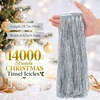 image:imageSumind 14000 Pcs Christmas Tree Icicles Tinsel Decoration GoldLaser Silver