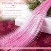 image:imageSumind 14000 Pcs Christmas Tree Icicles Tinsel Decoration GoldPink