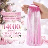 image:imageSumind 14000 Pcs Christmas Tree Icicles Tinsel Decoration GoldPink