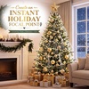 image:imageSumind 14000 Pcs Christmas Tree Icicles Tinsel Decoration GoldWhite