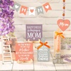 image:imageSumind 15 Pcs Mothers Day Tiered Tray Decor Happy Mothers Day Lavender Wood Signs Farmhouse Decorations Wooden Heart Bead Garland for Mothers Gift Tabletop Purple GreenFor Mom