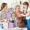 image:imageSumind 15 Pcs Mothers Day Tiered Tray Decor Happy Mothers Day Lavender Wood Signs Farmhouse Decorations Wooden Heart Bead Garland for Mothers Gift Tabletop Purple GreenMother