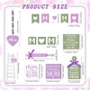 image:imageSumind 15 Pcs Mothers Day Tiered Tray Decor Happy Mothers Day Lavender Wood Signs Farmhouse Decorations Wooden Heart Bead Garland for Mothers Gift Tabletop Purple GreenMother