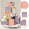 image:imageSumind 15 Pcs Mothers Day Tiered Tray Decor Happy Mothers Day Lavender Wood Signs Farmhouse Decorations Wooden Heart Bead Garland for Mothers Gift Tabletop Purple GreenFor Mom