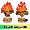 image:imageSumind 2 Pcs Halloween Inflatable Campfire Props Pumpkin Blow up DecorClassic