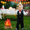 image:imageSumind 2 Pcs Halloween Inflatable Campfire Props Pumpkin Blow up DecorClassic