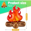image:imageSumind 2 Pcs Halloween Inflatable Campfire Props Pumpkin Blow up DecorClassic