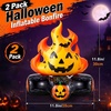 image:imageSumind 2 Pcs Halloween Inflatable Campfire Props Pumpkin Blow up DecorHalloween
