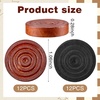 image:imageSumind 24 Pcs Wooden Checkers Pieces 106 with Bag Black and Wood ColorBrown and Black