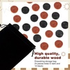 image:imageSumind 24 Pcs Wooden Checkers Pieces 106 with Bag Black and Wood ColorBrown and Black