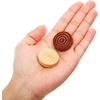 image:imageSumind 24 Pcs Wooden Checkers Pieces 106 with Bag Black and Wood ColorBrown and Wood Color