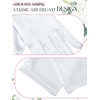 image:imageSumind 4 Pairs Women Short Satin Gloves White Wedding Party Wrist Length Gown Opera GlovesWhite Satin Kids
