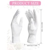 image:imageSumind 4 Pairs Women Short Satin Gloves White Wedding Party Wrist Length Gown Opera GlovesWhite Satin Kids