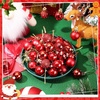 image:imageSumind 48 Pcs Christmas Mini Balls Ornaments Miniature Glitter Balls Xmas Tree Small Hanging Decorations Pendants for Holiday Party Wedding DIY Craft Home Decor Red1 InchRed