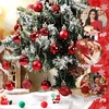 image:imageSumind 48 Pcs Christmas Mini Balls Ornaments Miniature Glitter Balls Xmas Tree Small Hanging Decorations Pendants for Holiday Party Wedding DIY Craft Home Decor Red1 InchRed