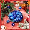 image:imageSumind 48 Pieces Christmas Mini Balls Ornaments 12 Inch Miniature Glitter Balls Xmas Tree Small Hanging Decorations Pendants for Holiday Party Wedding Home DIY Craft DecorClassic StyleBlackRoyal Blue