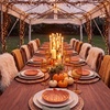 image:imageSumind 6 Pcs 6 Pumpkin Plates Ceramic Fall Thanksgiving Appetizer PlatesOrange
