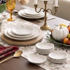 image:imageSumind 6 Pcs 6 Pumpkin Plates Ceramic Fall Thanksgiving Appetizer PlatesWhite