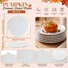image:imageSumind 6 Pcs 6 Pumpkin Plates Ceramic Fall Thanksgiving Appetizer PlatesWhite