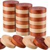 image:imageSumind 24 Pcs Wooden Checkers Pieces 106 with Bag Black and Wood ColorBrown and Wood Color