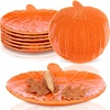 image:imageSumind 6 Pcs 6 Pumpkin Plates Ceramic Fall Thanksgiving Appetizer PlatesOrange