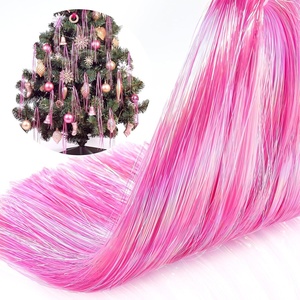 image:imageSumind 14000 Pcs Christmas Tree Icicles Tinsel Decoration GoldPink