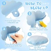 image:imageSumind 12 Pcs 28 Inch White Cloud Balloons Foil Cute Shaped ReusableLight Blue