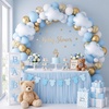 image:imageSumind 12 Pcs 28 Inch White Cloud Balloons Foil Cute Shaped ReusableLight Blue