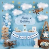 image:imageSumind 12 Pcs 28 Inch White Cloud Balloons Foil Cute Shaped ReusableLight Blue