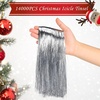 image:imageSumind 14000 Pcs Christmas Tree Icicles Tinsel Decoration Red and GreenSilver