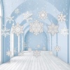 image:imageSumind 30 Pcs Winter Snowflake Hanging Swirls Foil Christmas Ceiling Decor