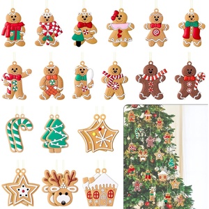 image:image24 Pieces Gingerbread Christmas Decorations Tree Ornaments Holiday Decor